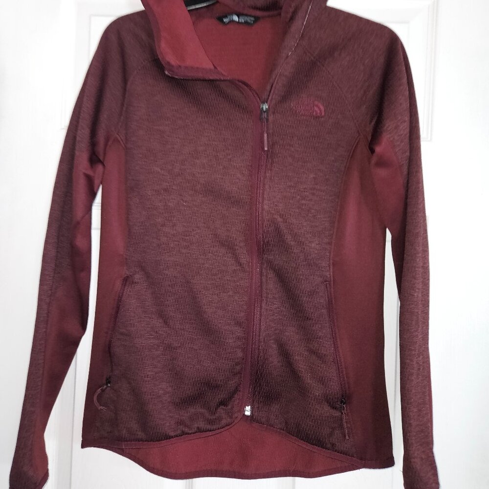 The North Face Womens Hooded, Zip Up Fleece - Sz: Med
